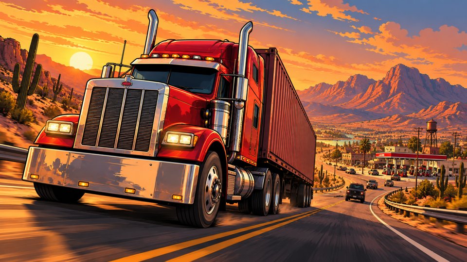 US American Truck Simulator 3D